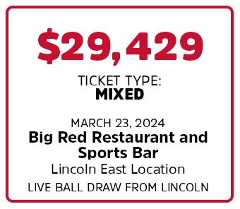 $29,429  won at Big Red Restaurant & Sports Bar ( East Lincoln)