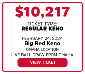 $10,217 won at Big Red Keno in Omaha 