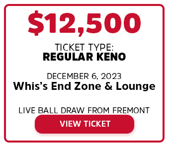 $12,500 Big Win at Whis's End Zone & Lounge