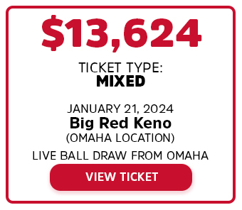Big Win $13,624 at Big Red Keno in Omaha