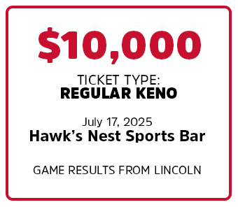 $10,000 BIG WIN at Hawk's Nest Sports Bar - Lincoln