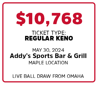 $10,768 Big Win at Addy's Sports Bar & Grill on Maple Street