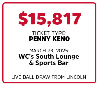 $15,817 BIG WIN at WC's South Lounge & Sports Bar - Lincoln