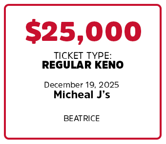 $25,000 BIG WIN at Micheal's J's - Beatrice