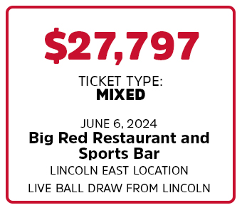 $27,797 BIG WIN at Big Red Restaurant and Sports Bar - Lincoln East