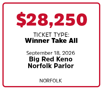 $28,250 BIG WIN at Big Red Keno Parlor - Norfolk