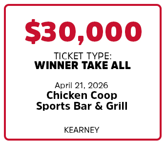 $30,000 BIG WIN at Chicken Coop Sports Bar & Grill - Kearney