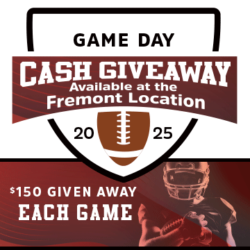 Game Day - Cash Giveaway in Fremont Poster and Rules