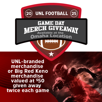 UNL Football - Game Day Merch Giveaway in Omaha Poster and Rules