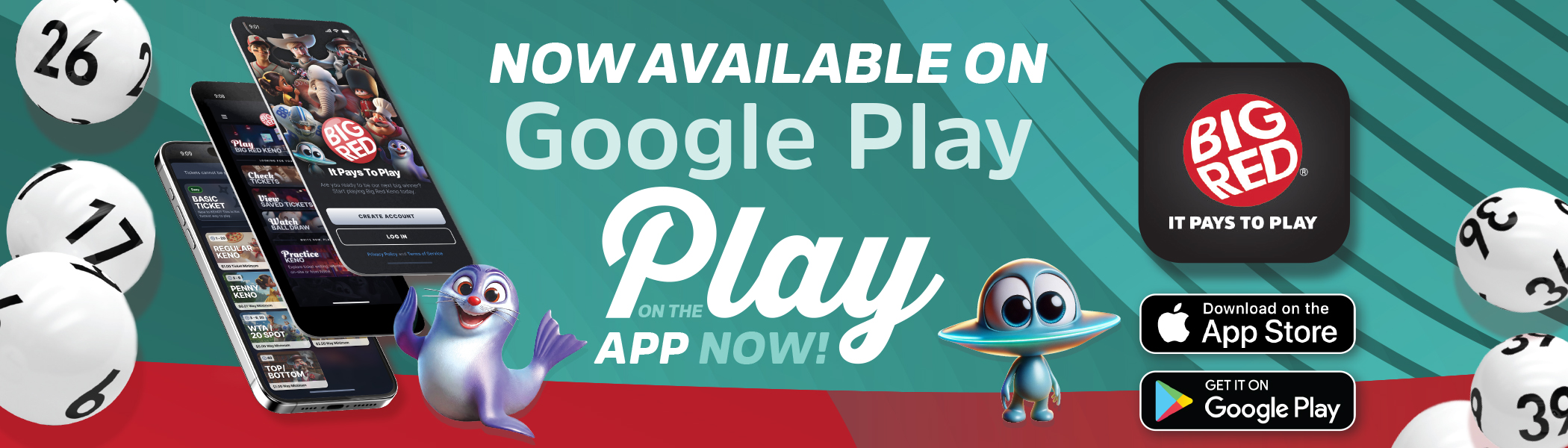 Download the Big Red Keno App Today!